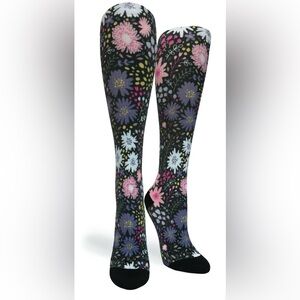 Crazy Compression Socks – Night Garden | S/M (Shoe Size 7-10)💪 Boost Circulation